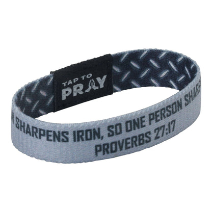 Tap To Pray® Wristband – Iron Sharpens Iron