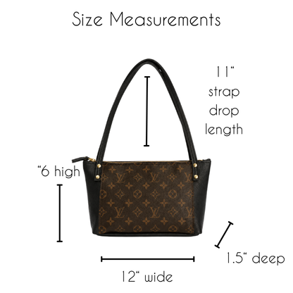 Louis Vuitton-Emma Shoulder Bag - Upcycled Monogram - Black