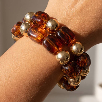 Chunky Bead Stretch Bracelet
