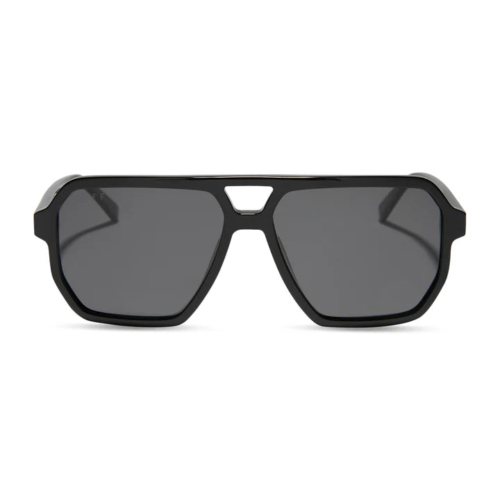 DIFF- Cameron- Black Grey Polarized Sunglasses