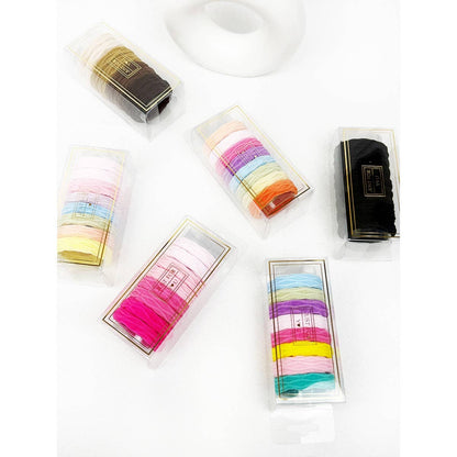 Textured Rolled Hair Tie Set