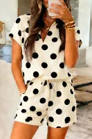 Polka dot short set