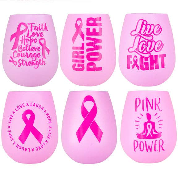 Breast Cancer Awareness Silicone Wrap Cup
