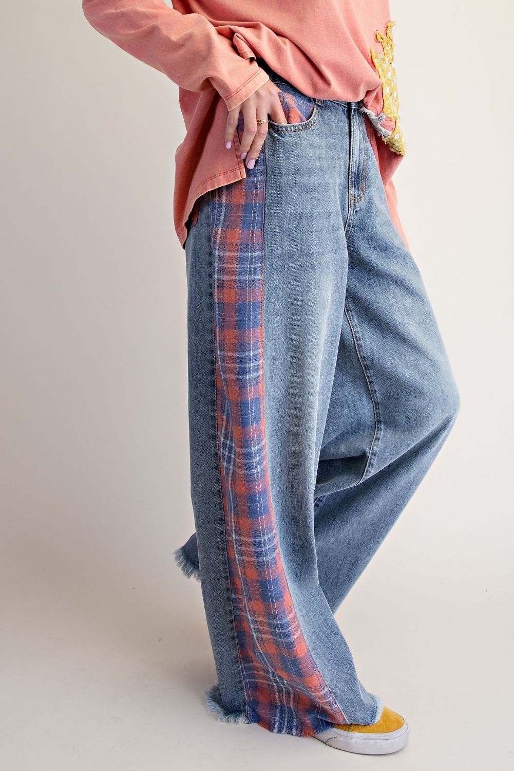 Mad for Plaid Jeans by Easel