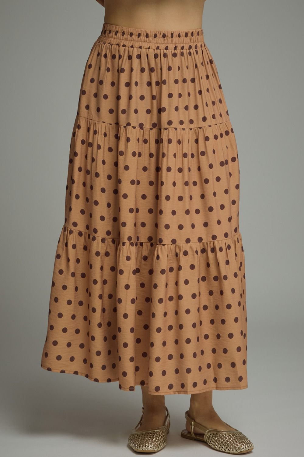 Cafe Polka Dot midi skirt