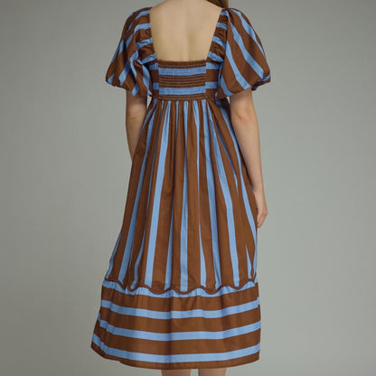 Blue Ridge Striped Maxi Dress by Entro