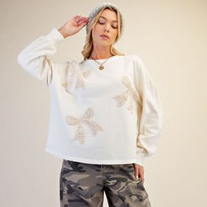 Bow & Cozy Pullover