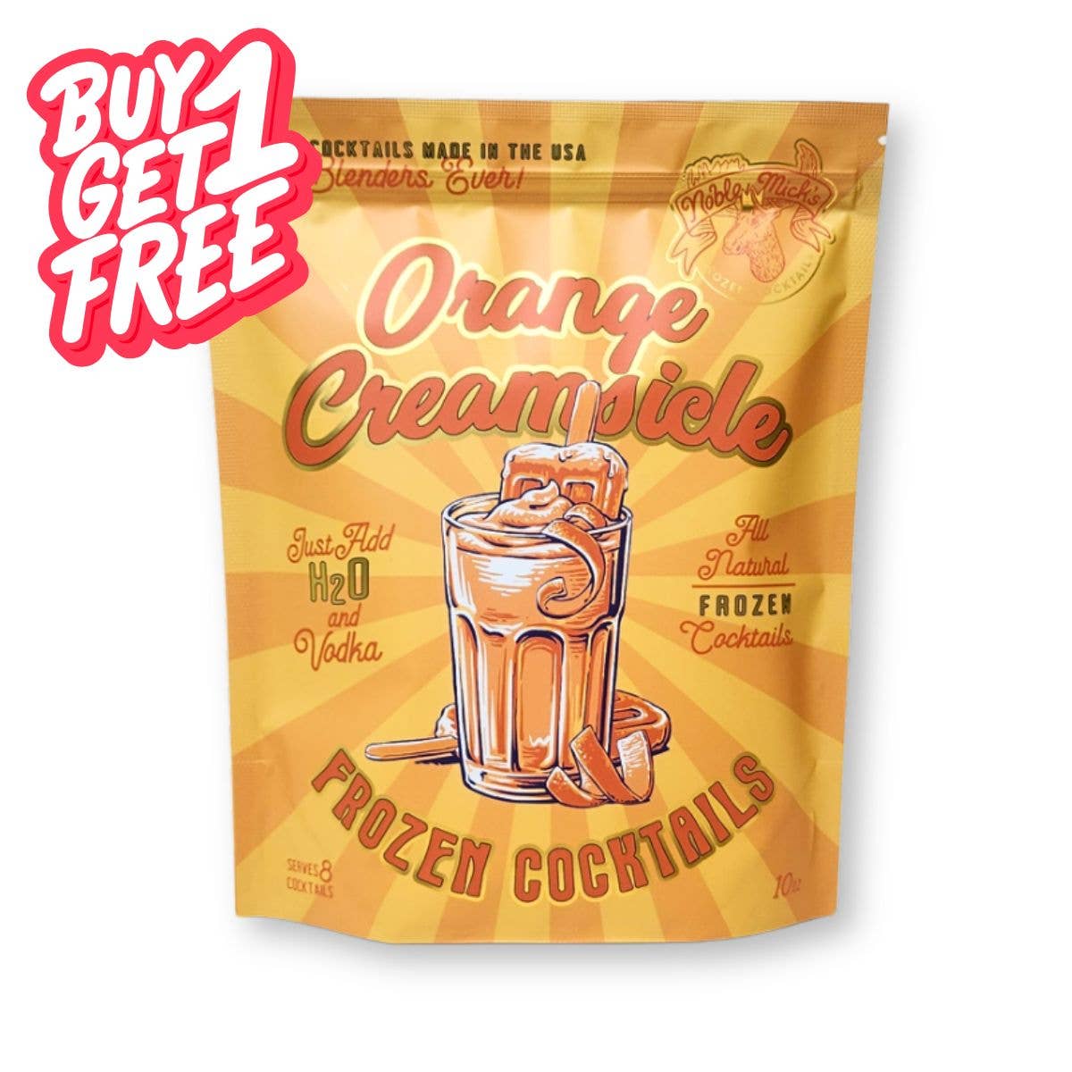 Orange Creamsicle Frozen Cocktail -Just add Water + Vodka