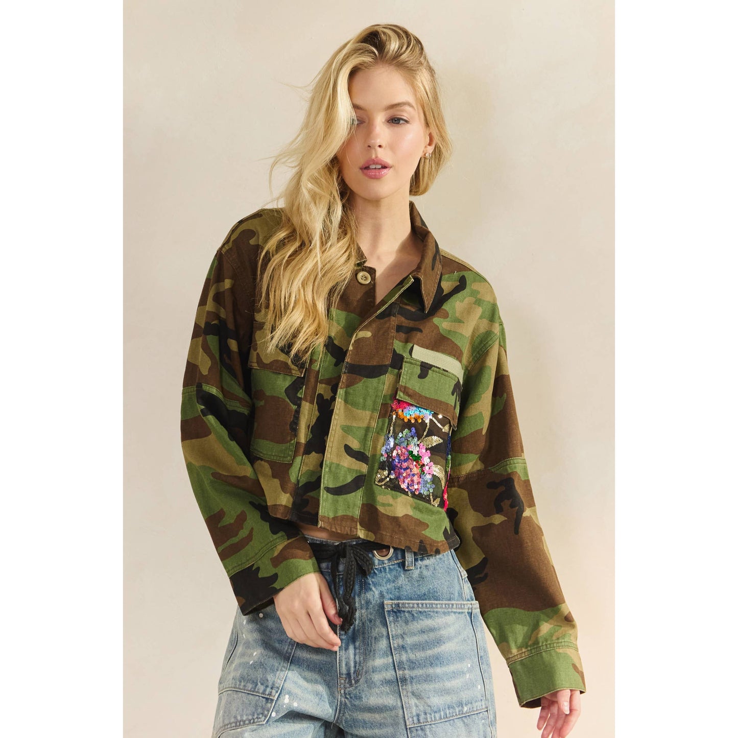 Camo Contrast Jacket