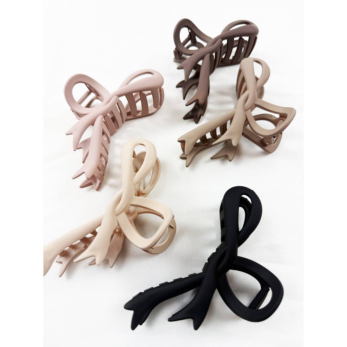 Jumbo Ribbon Bow Hair Claw Clip