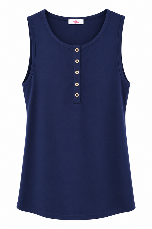 Button Sleeveless Top by Aryeh