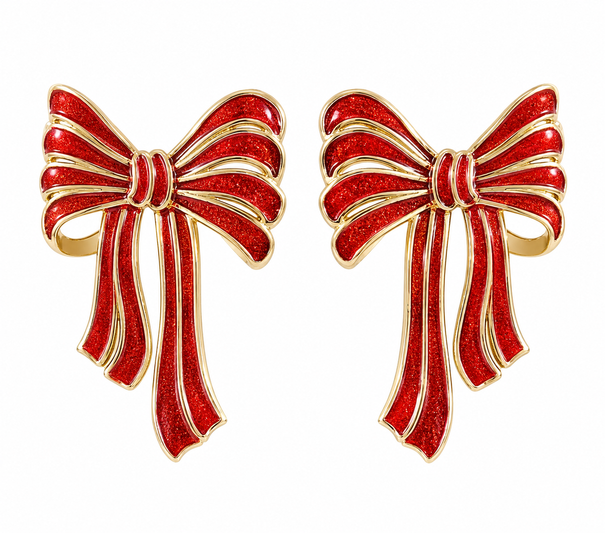 Tied with Cheer- Stud Earrings