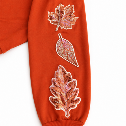 Sequin "Hello Fall" Pullover by Grace & Emma