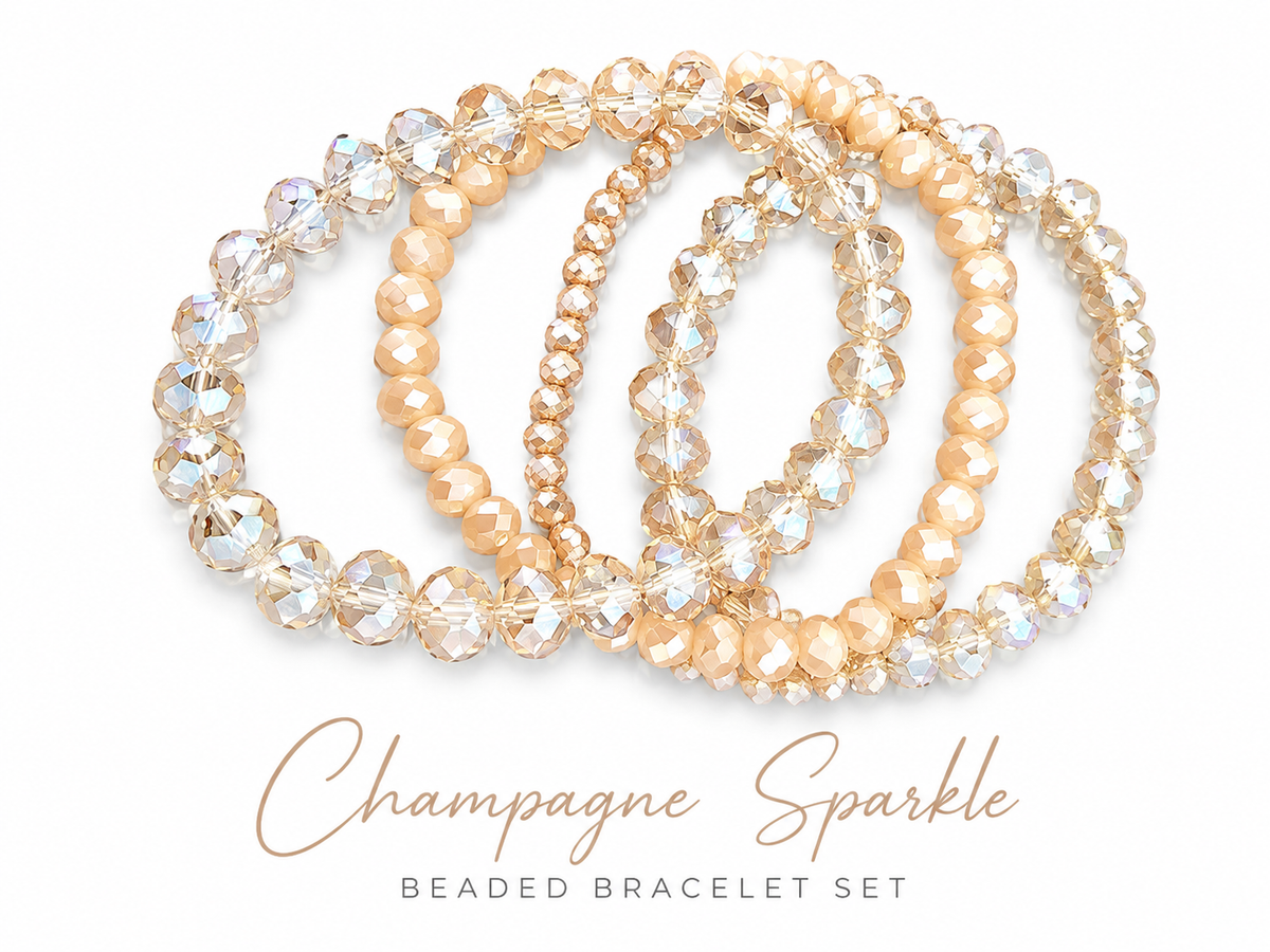 Champagne Sparkle Bracelet Set