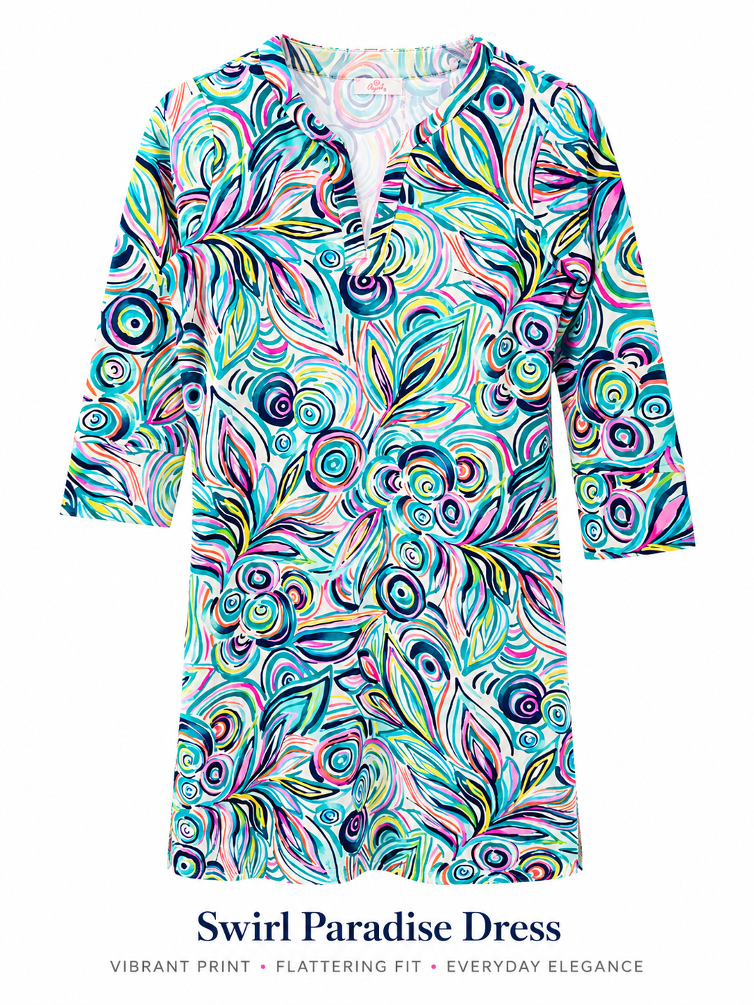 Jocelyn Dress 3/4 Sleeve by Aryeh