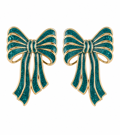 Tied with Cheer- Stud Earrings