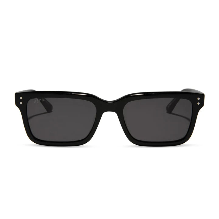DIFF- John Sutton- Deep Dutton Black Grey Polarized Sunglasses
