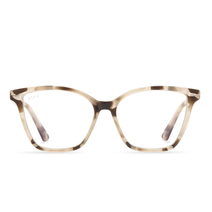 DIFF- Leah- Cream Tortoise Blue Light Readers 2.0