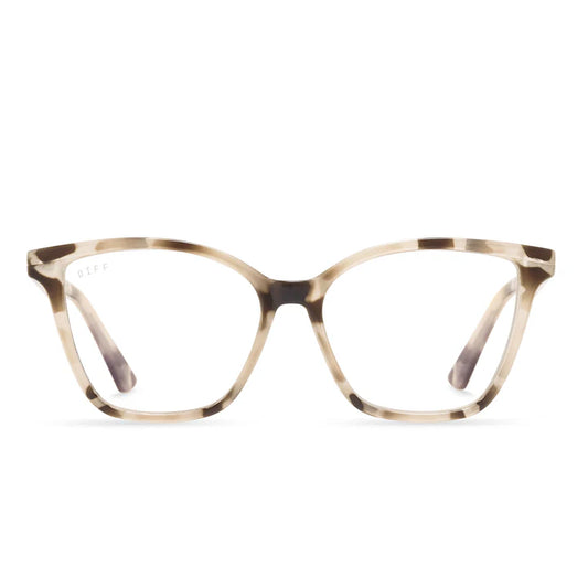 DIFF- Leah- Cream Tortoise Blue Light Readers 2.0