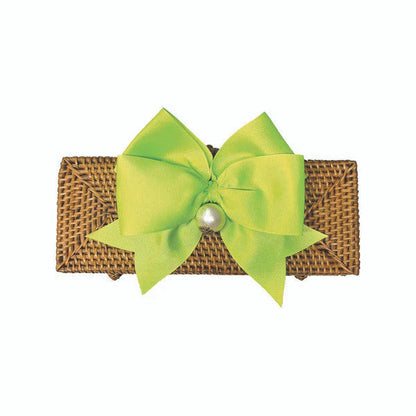 Fluffy Bow Pearl Drop