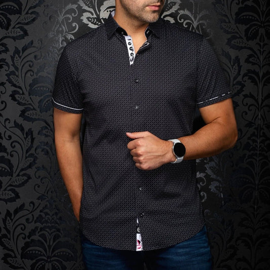 Rosefield black men's knit shirt
