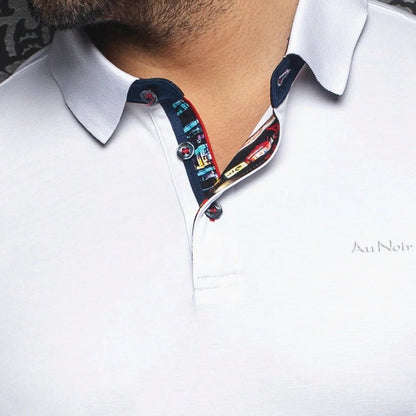 Eagle by Au Noir- SS Polo- White