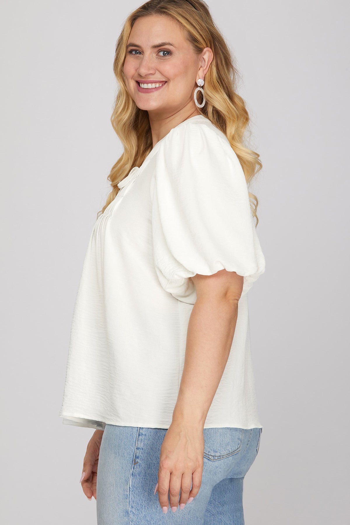 Coast Puff-Sleeve Blouse by She + Sky