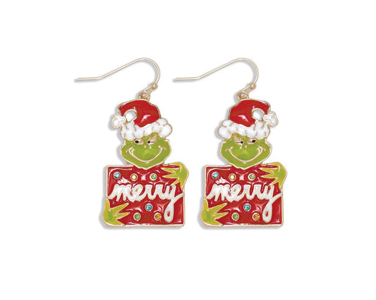 Merry From the Mean One Earrings by Periwinkle
