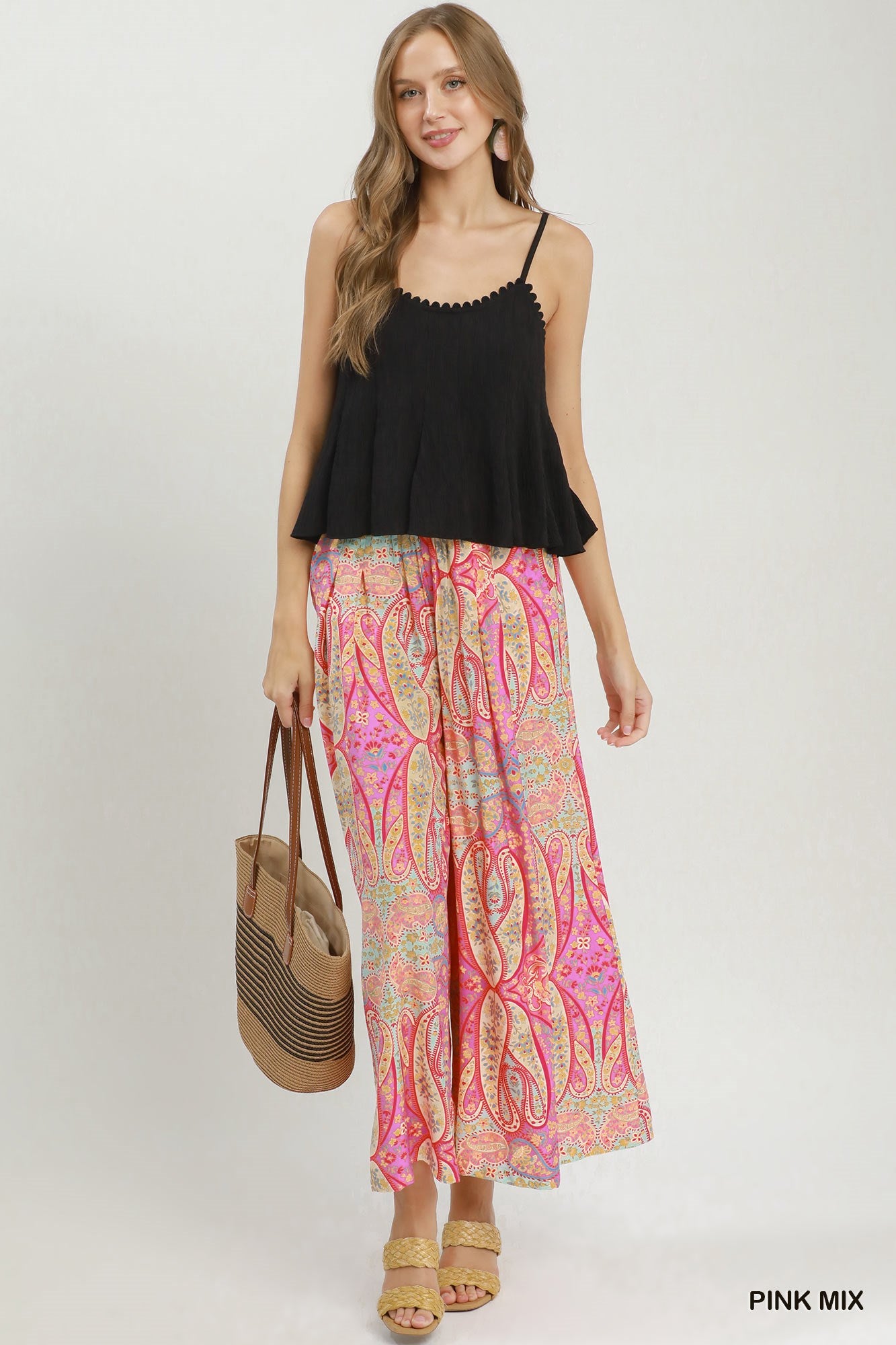 Pink Paradise Palazzo Pants by Umgee
