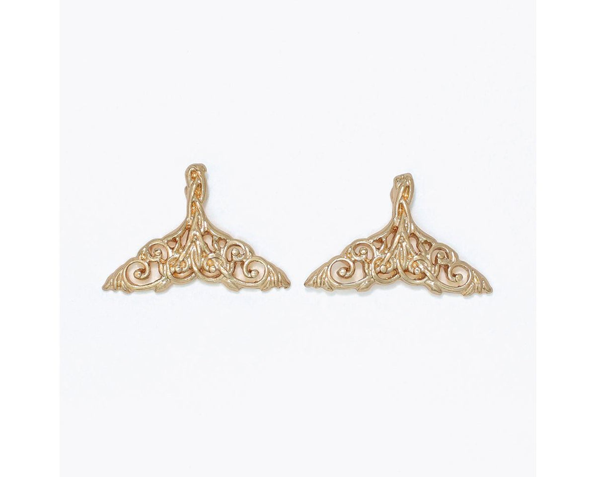Filigree Mermaid Tail Earrings by Periwinkle