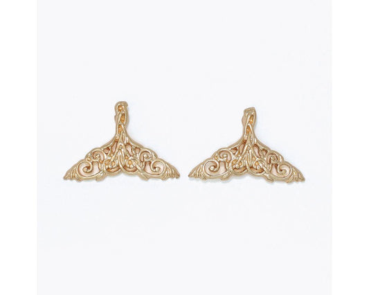 Filigree Mermaid Tail Earrings by Periwinkle