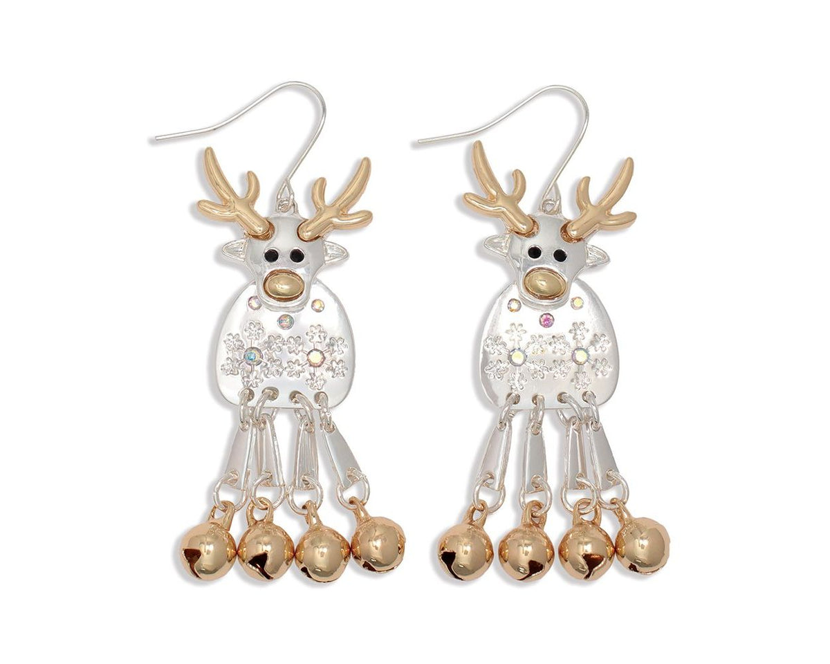 Jingle Deer Dangle Earrings by Periwinkle