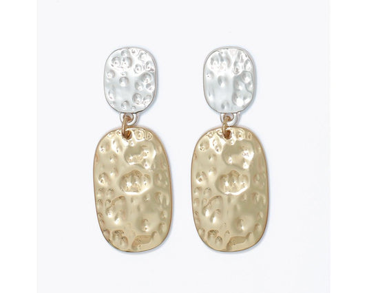Sun & Silver Statement Earrings by Periwinkle