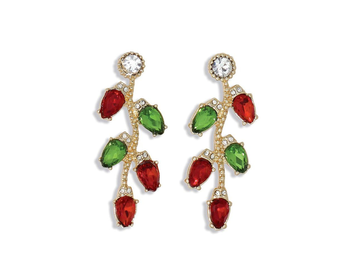 Bedazzled Christmas Lights Earrings by Periwinkle