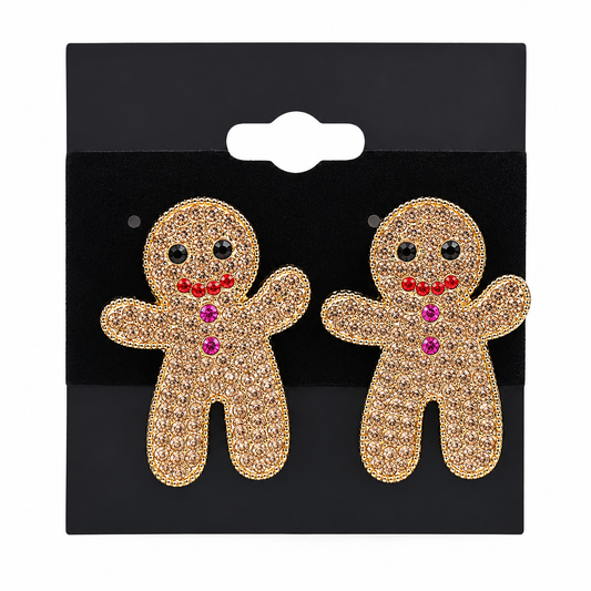 Gingerbread Glam Statement Earrings ✨🍪