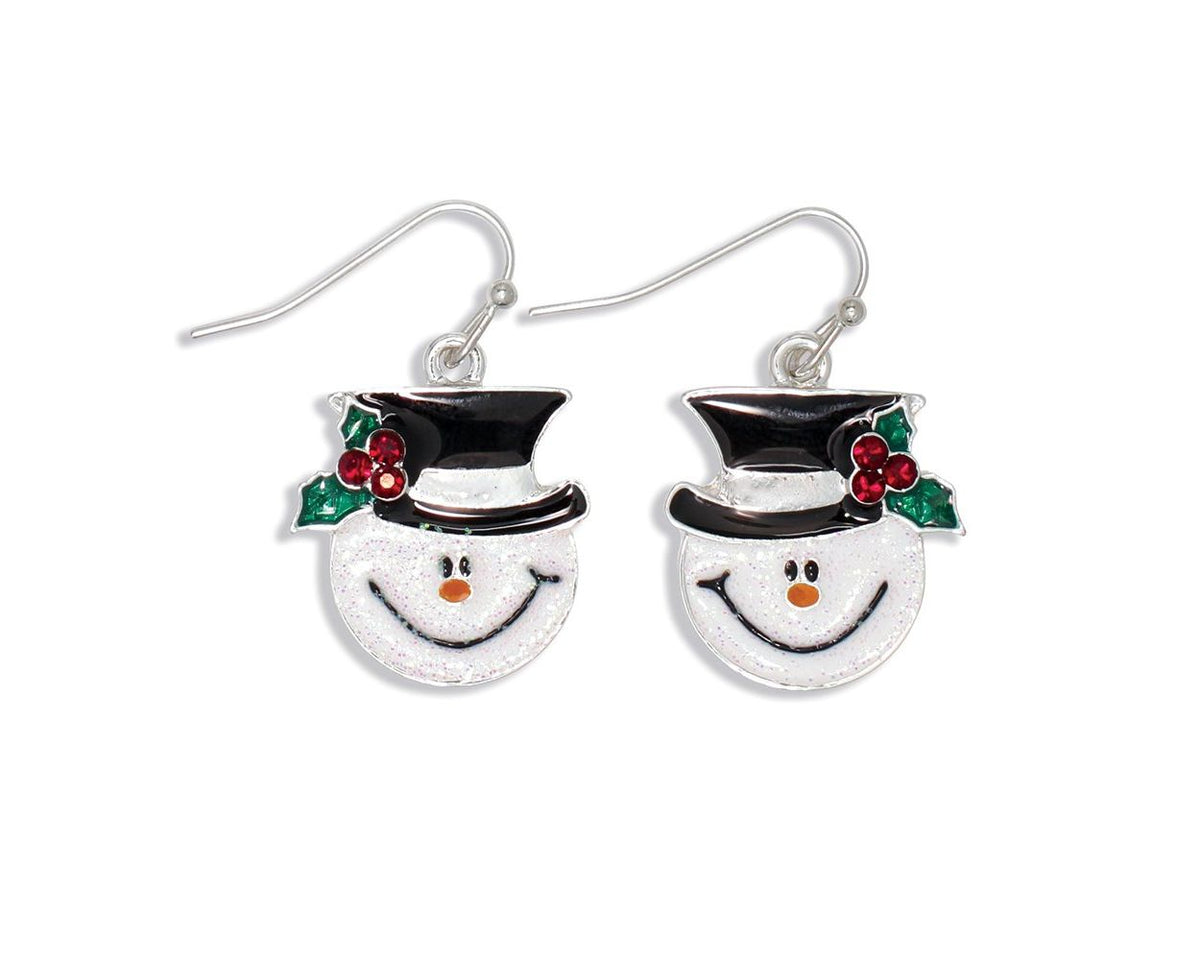 Glittery Frosty Earrings by Periwinkle