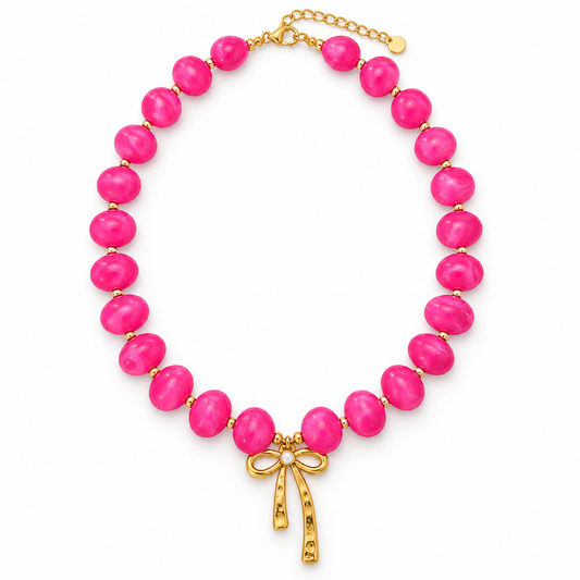 All Tied Up Beaded Necklace