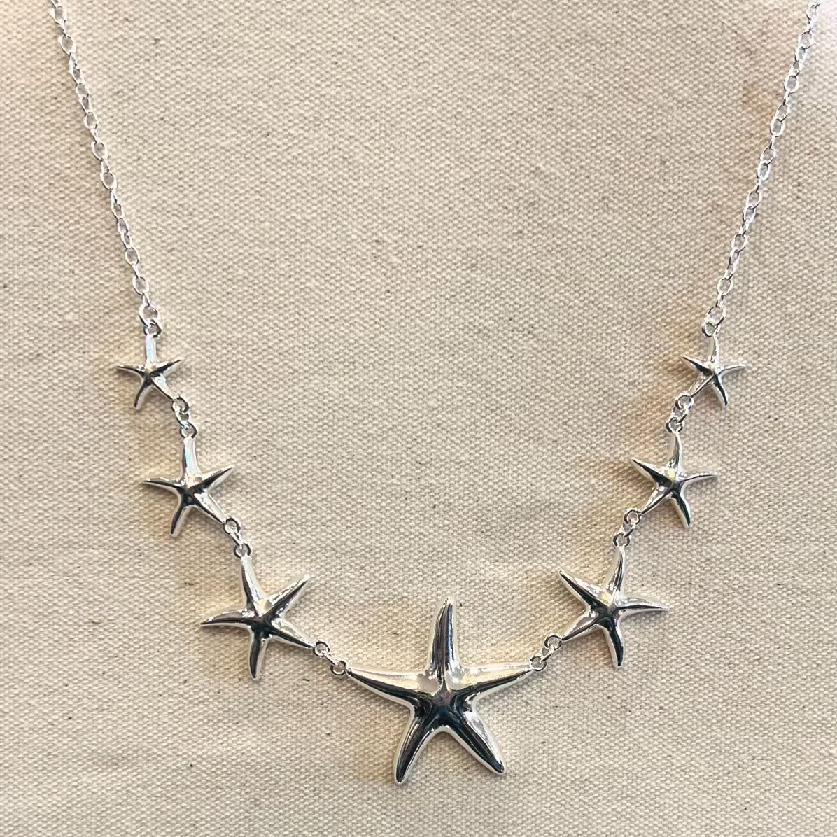 Linked Starfish Necklace by Periwinkle