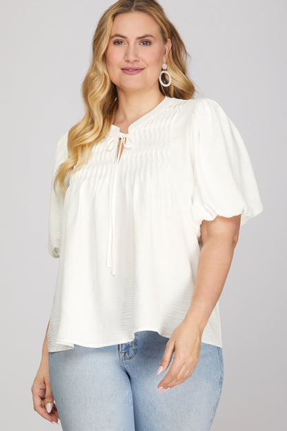 Coast Puff-Sleeve Blouse by She + Sky