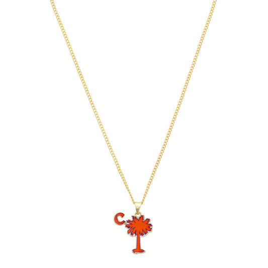 Clemson Tigers Enamel Icon Necklace