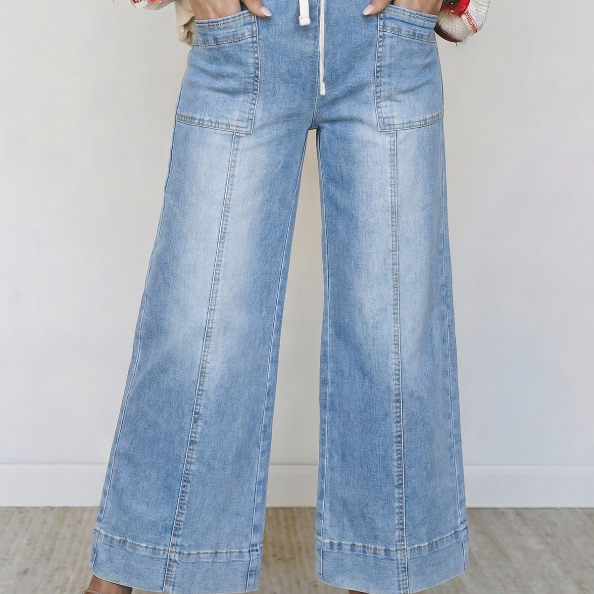 Beau Blue Jeans w/Drawstring