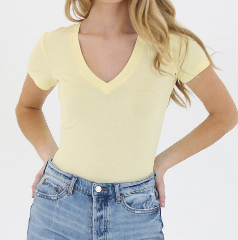 Basic V-Neck Knit by Angie