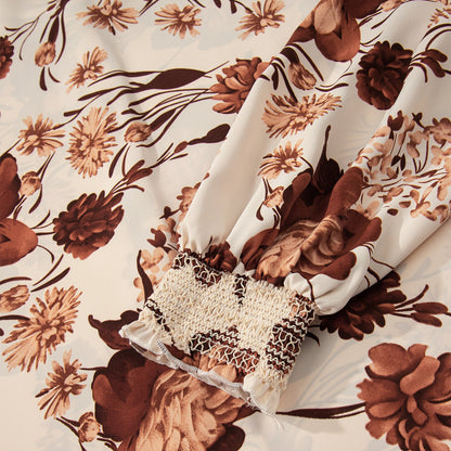 Autumn Romance Floral Blouse