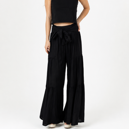 Black Beauty Wide-Leg Pants by Angie