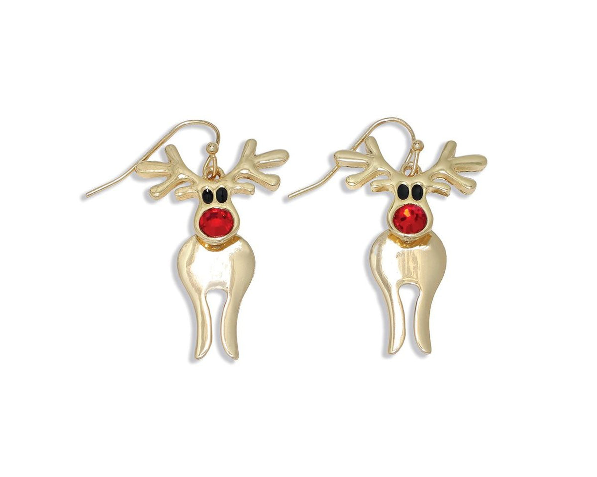 Moveable Rudolph Earrings by Periwinkle