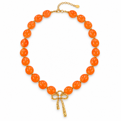 All Tied Up Beaded Necklace