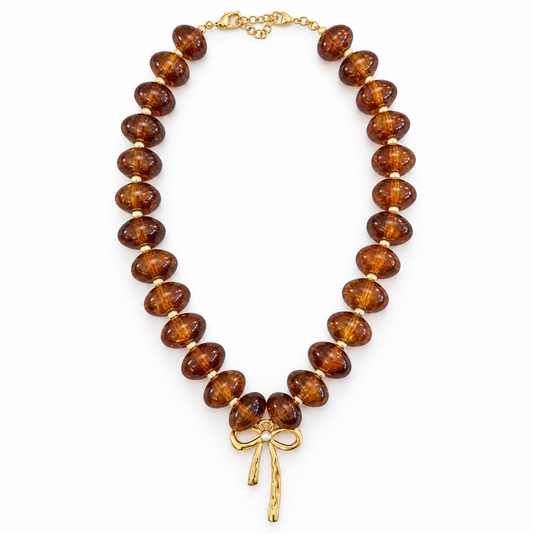 All Tied Up Beaded Necklace