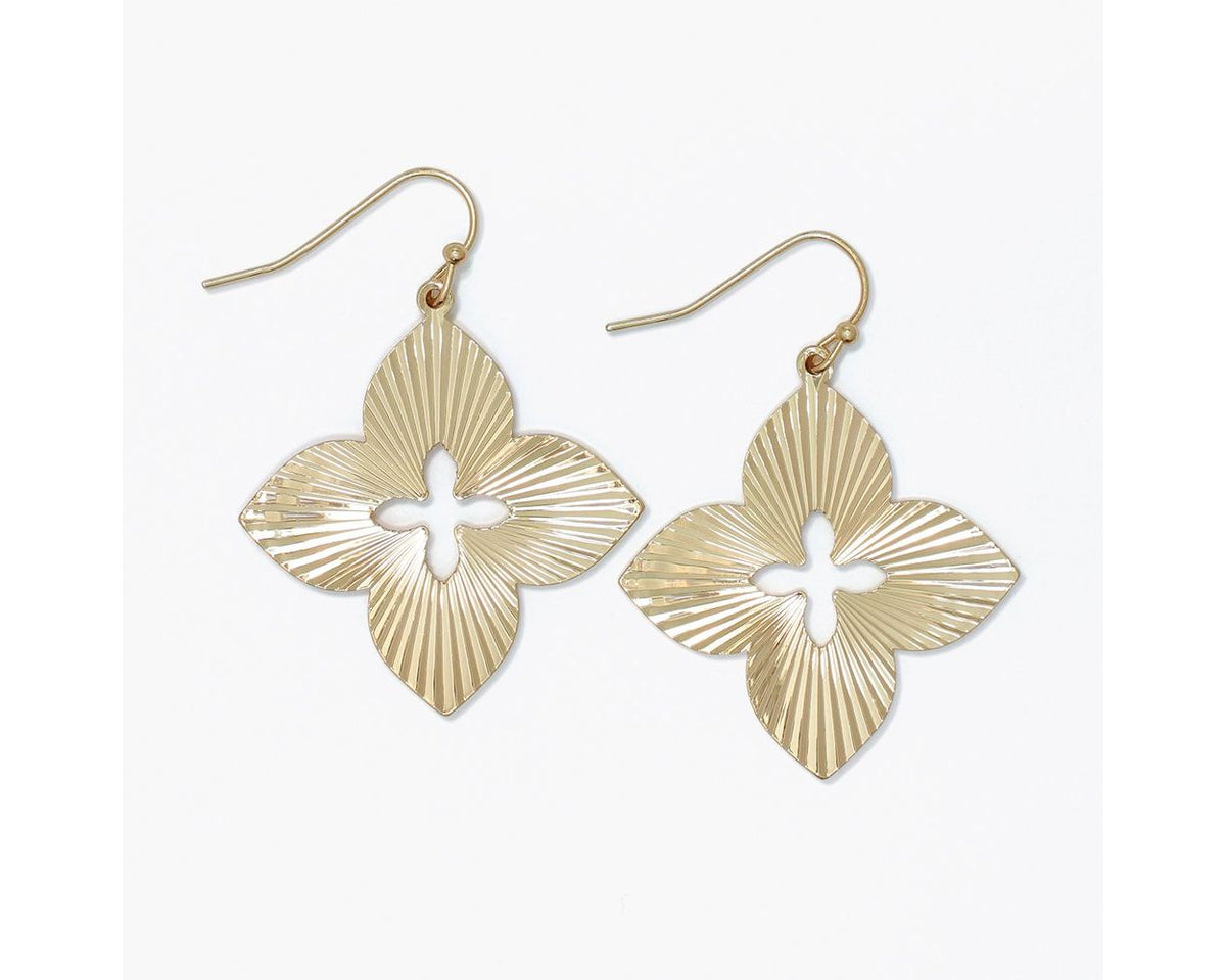 Bold Radial Clover Earrings by Periwinkle