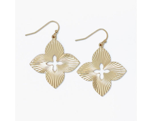 Bold Radial Clover Earrings by Periwinkle