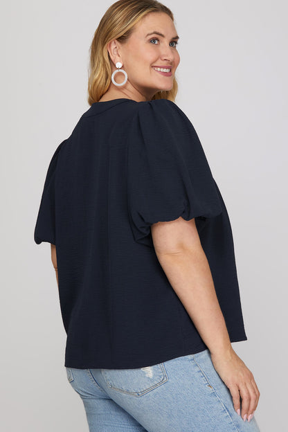 Coast Puff-Sleeve Blouse by She + Sky